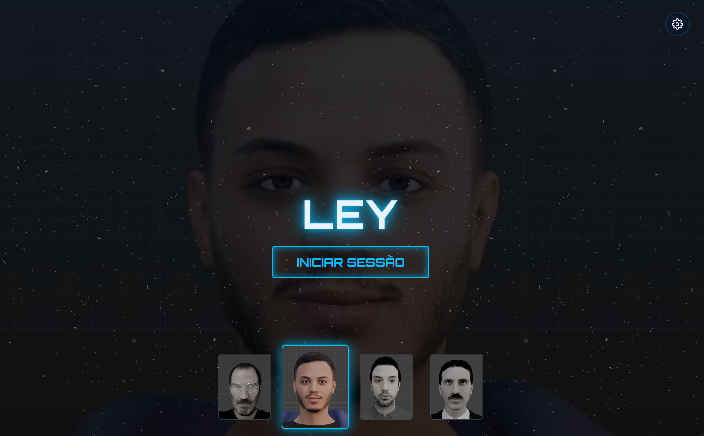 Avatar menu screen
